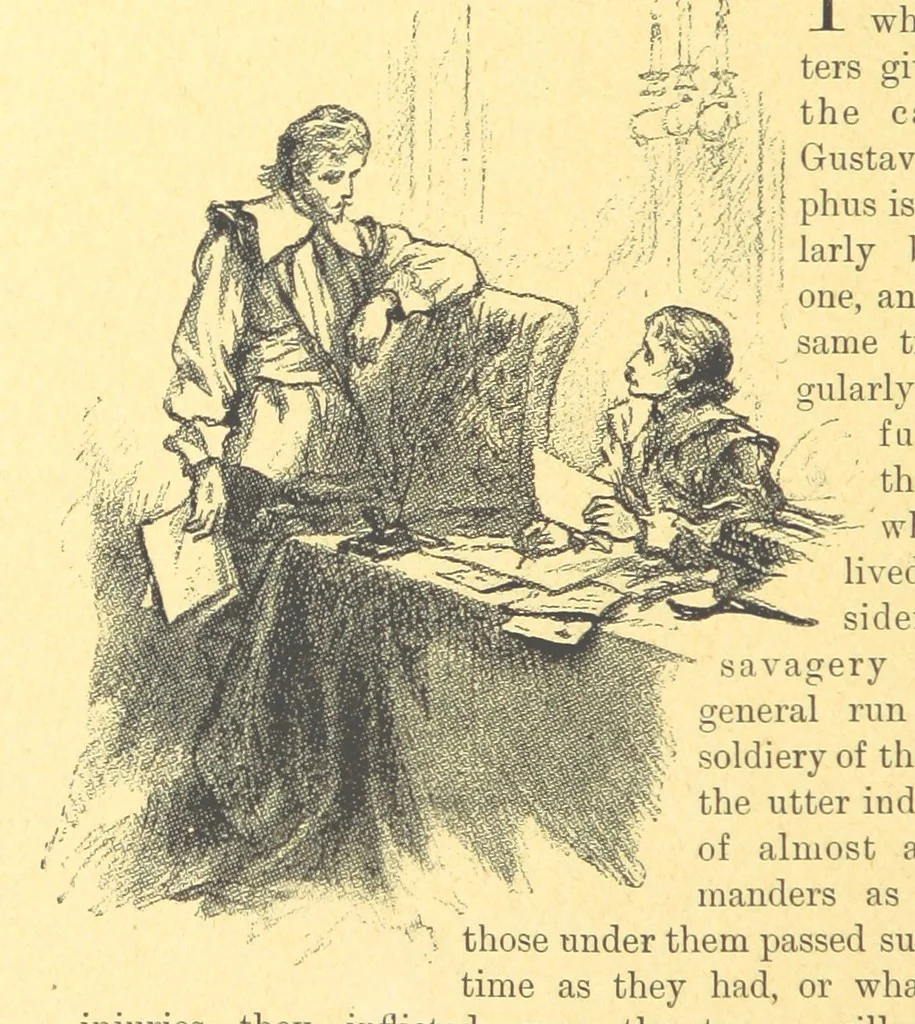 An illustration from Never Give In. A tale of the life and times of Gustavus Adolphus, 1896, leaf 302