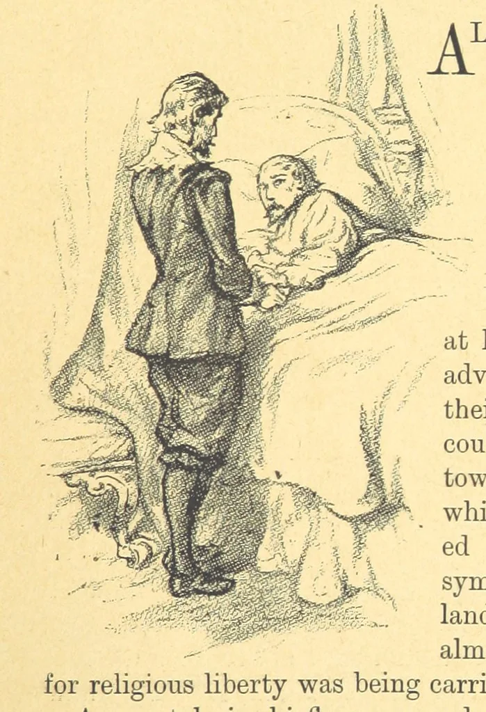 An illustration from Never Give In. A tale of the life and times of Gustavus Adolphus, 1896, leaf 35