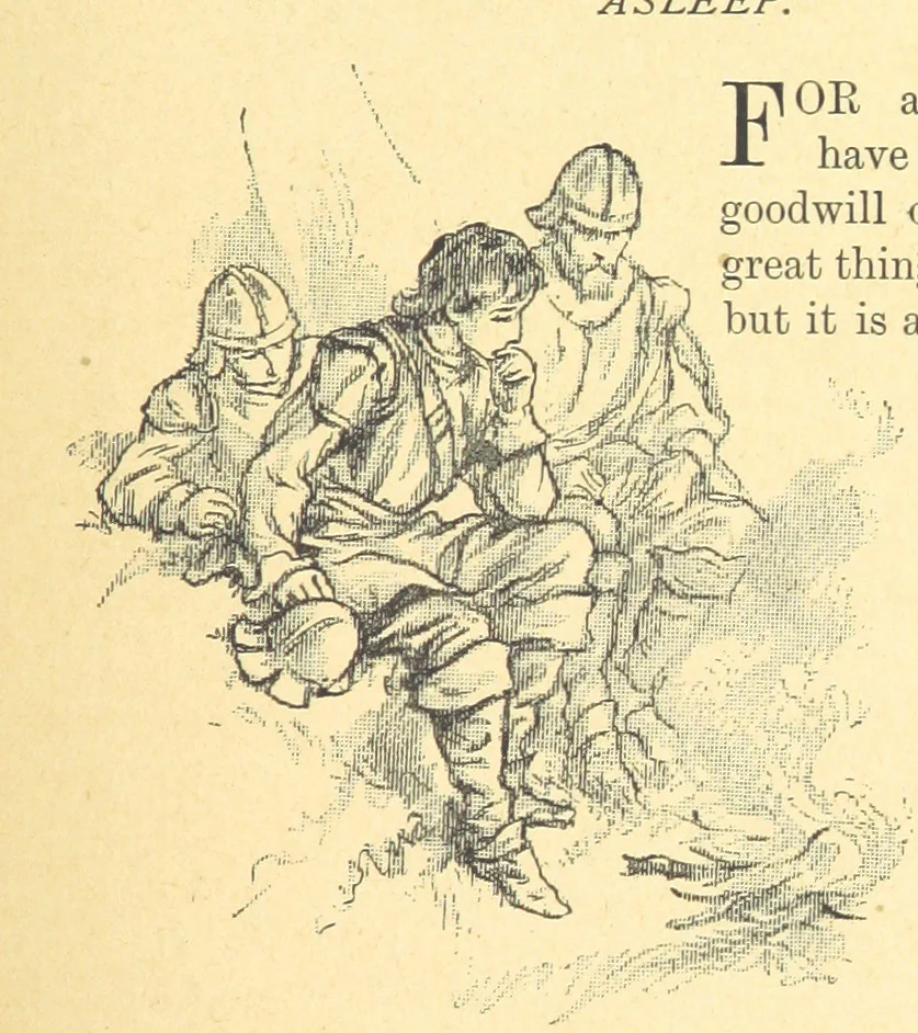 An illustration from Never Give In. A tale of the life and times of Gustavus Adolphus, 1896, leaf 49