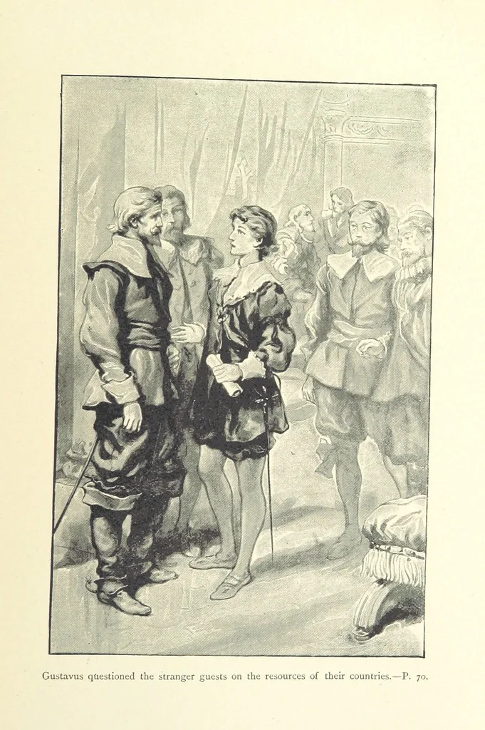 An illustration from Never Give In. A tale of the life and times of Gustavus Adolphus, 1896, leaf 81
