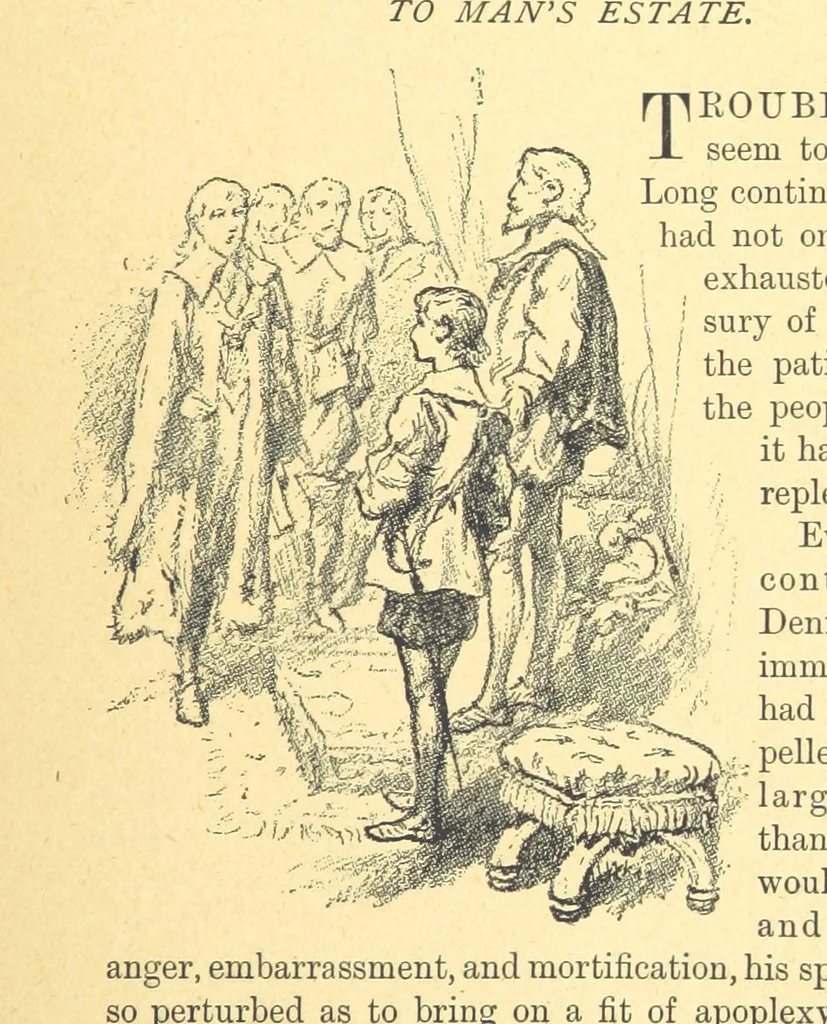 An illustration from Never Give In. A tale of the life and times of Gustavus Adolphus, 1896, leaf 97
