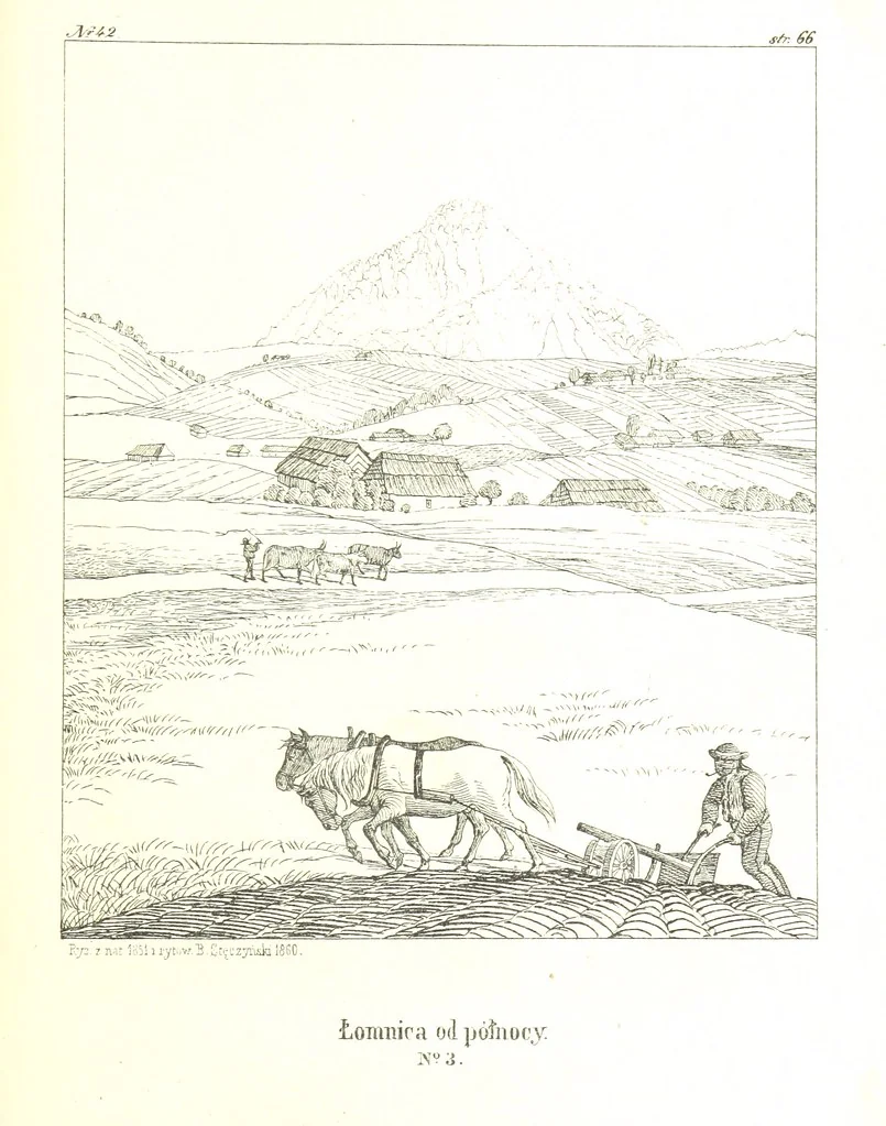An illustration from Pieniny i Tatry: zbiór 80 malowniczych widoków ... wolną ręką z natury, a na kamieniu ... rytowanych, z treściwym onych przez autora opisem, 1860, leaf 103