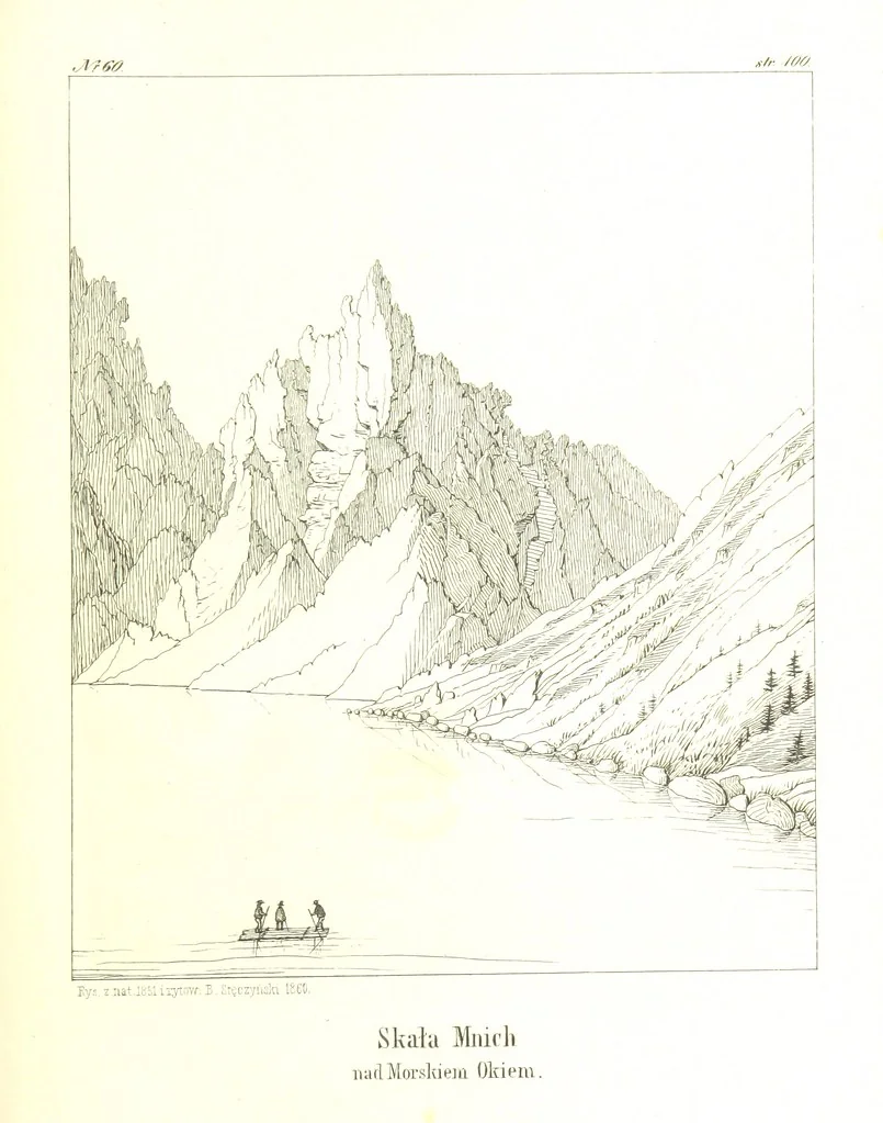 An illustration from Pieniny i Tatry: zbiór 80 malowniczych widoków ... wolną ręką z natury, a na kamieniu ... rytowanych, z treściwym onych przez autora opisem, 1860, leaf 139