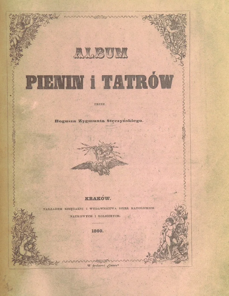 An illustration from Pieniny i Tatry: zbiór 80 malowniczych widoków ... wolną ręką z natury, a na kamieniu ... rytowanych, z treściwym onych przez autora opisem, 1860, leaf 181
