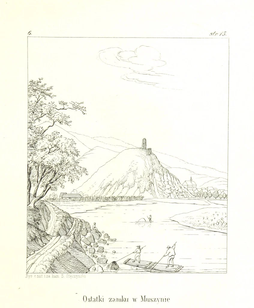 An illustration from Pieniny i Tatry: zbiór 80 malowniczych widoków ... wolną ręką z natury, a na kamieniu ... rytowanych, z treściwym onych przez autora opisem, 1860, leaf 31