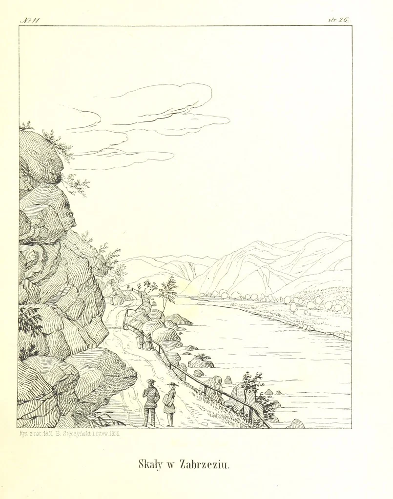 An illustration from Pieniny i Tatry: zbiór 80 malowniczych widoków ... wolną ręką z natury, a na kamieniu ... rytowanych, z treściwym onych przez autora opisem, 1860, leaf 41