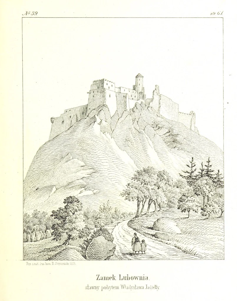 An illustration from Pieniny i Tatry: zbiór 80 malowniczych widoków ... wolną ręką z natury, a na kamieniu ... rytowanych, z treściwym onych przez autora opisem, 1860, leaf 97