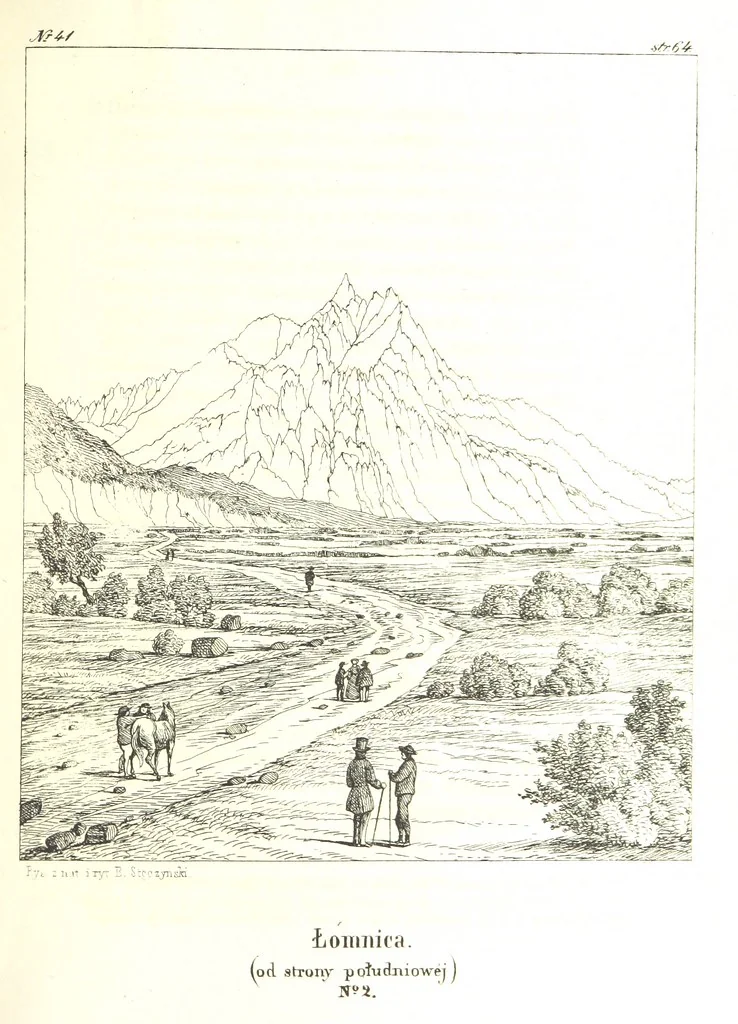 An illustration from Tatry, w dwudziestu czterech obrazach skreślone piórem i rylcem. [In verse.] ... Dzieło ozdobione 80 rvsunkami, przez autora z nautry zdiętemi, etc, 1860, leaf 167