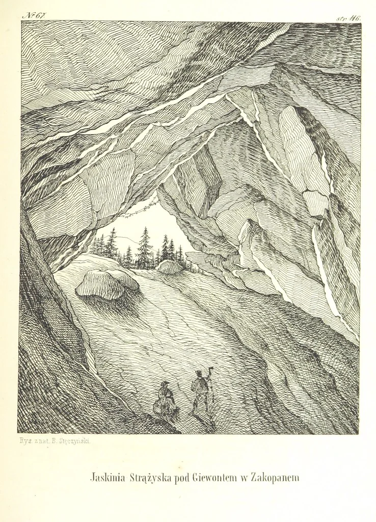 An illustration from Tatry, w dwudziestu czterech obrazach skreślone piórem i rylcem. [In verse.] ... Dzieło ozdobione 80 rvsunkami, przez autora z nautry zdiętemi, etc, 1860, leaf 271