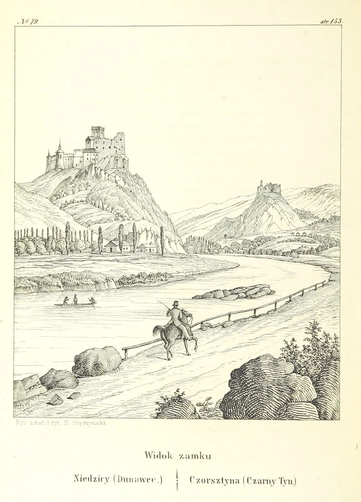 An illustration from Tatry, w dwudziestu czterech obrazach skreślone piórem i rylcem. [In verse.] ... Dzieło ozdobione 80 rvsunkami, przez autora z nautry zdiętemi, etc, 1860, leaf 332