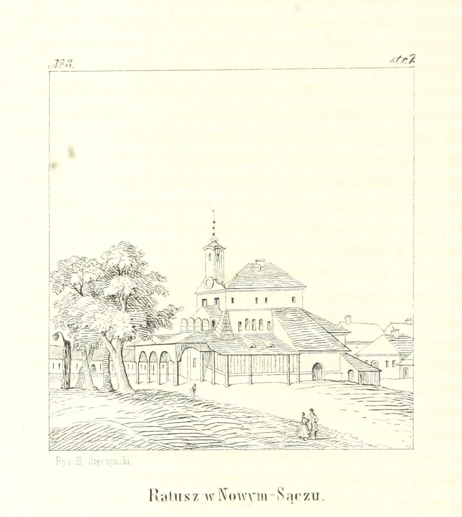 An illustration from Tatry, w dwudziestu czterech obrazach skreślone piórem i rylcem. [In verse.] ... Dzieło ozdobione 80 rvsunkami, przez autora z nautry zdiętemi, etc, 1860, leaf 34