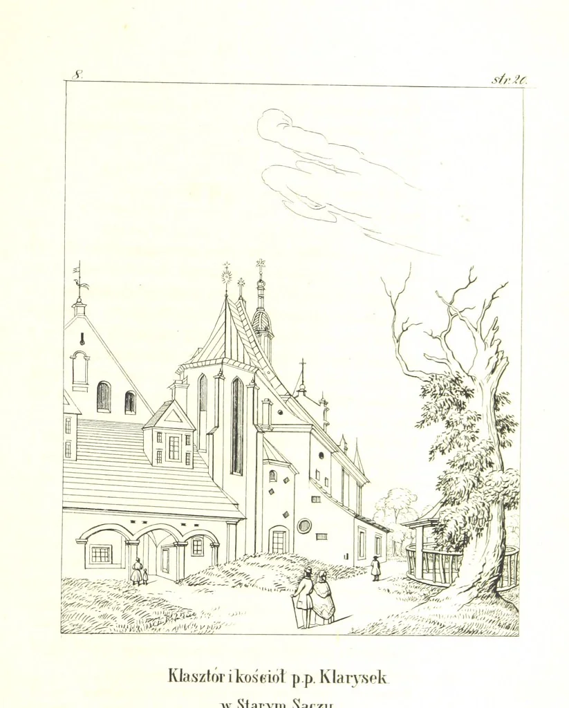 An illustration from Tatry, w dwudziestu czterech obrazach skreślone piórem i rylcem. [In verse.] ... Dzieło ozdobione 80 rvsunkami, przez autora z nautry zdiętemi, etc, 1860, leaf 57