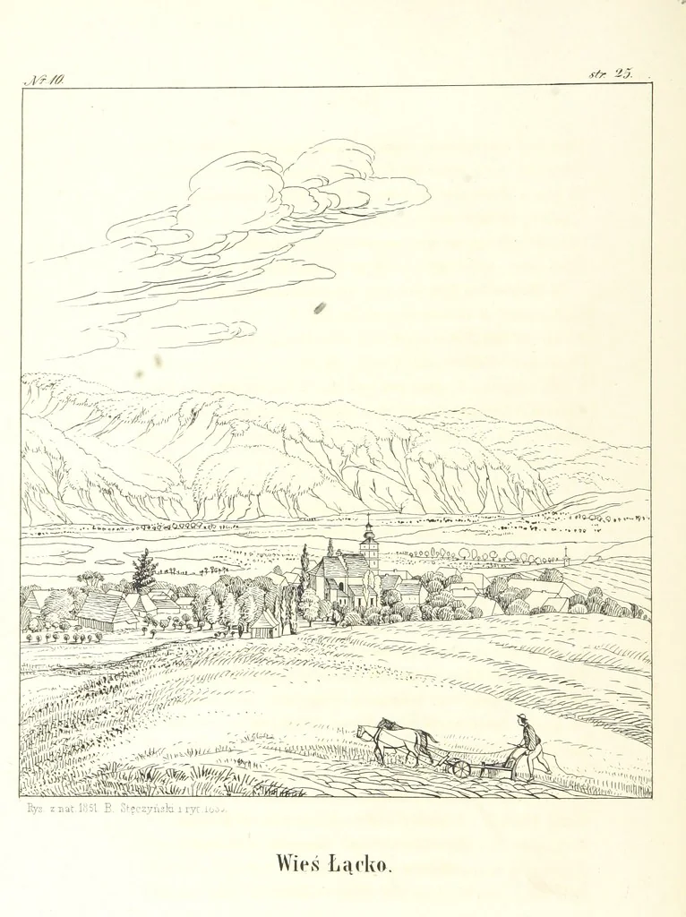 An illustration from Tatry, w dwudziestu czterech obrazach skreślone piórem i rylcem. [In verse.] ... Dzieło ozdobione 80 rvsunkami, przez autora z nautry zdiętemi, etc, 1860, leaf 66