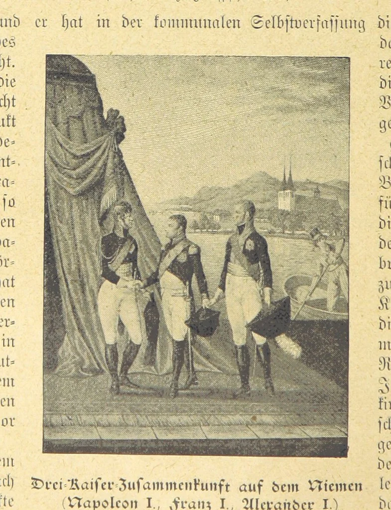 An illustration from Hundert Jahre in Wort und Bild. Eine Kulturgeschichte des XIX. Jahrhunderts herausgegeben von Dr. S. Stefan. Mit 800 Text-Illustrationen, etc, 1899, leaf 18
