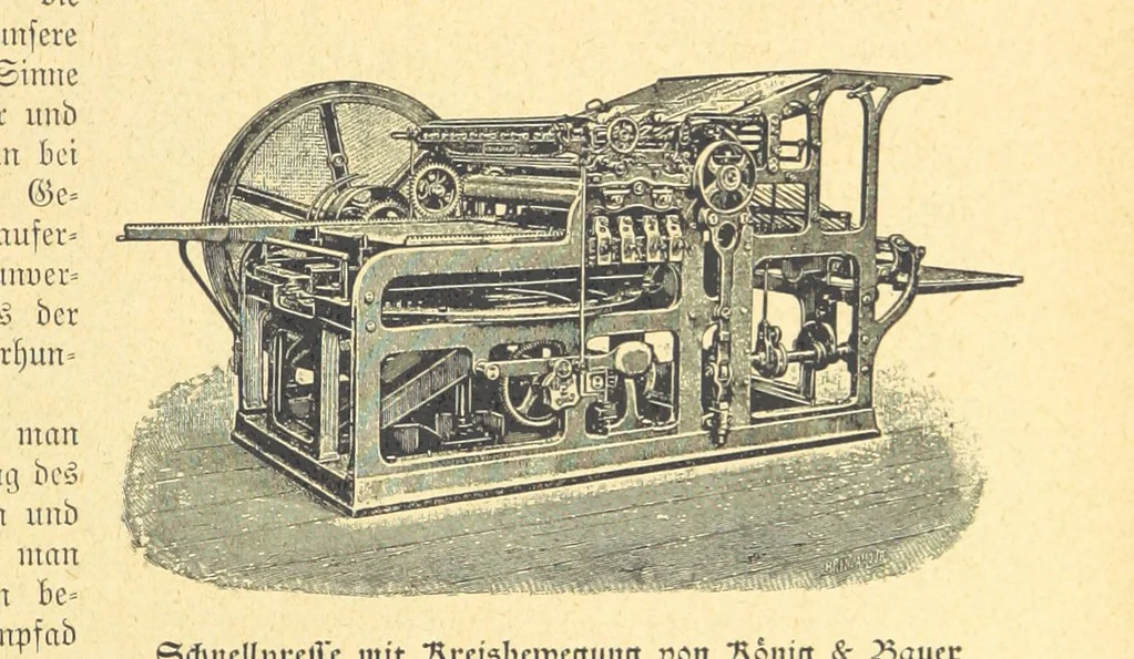 An illustration from Hundert Jahre in Wort und Bild. Eine Kulturgeschichte des XIX. Jahrhunderts herausgegeben von Dr. S. Stefan. Mit 800 Text-Illustrationen, etc, 1899, leaf 313