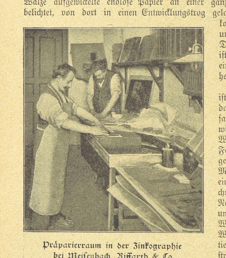 An illustration from Hundert Jahre in Wort und Bild. Eine Kulturgeschichte des XIX. Jahrhunderts herausgegeben von Dr. S. Stefan. Mit 800 Text-Illustrationen, etc, 1899, leaf 344