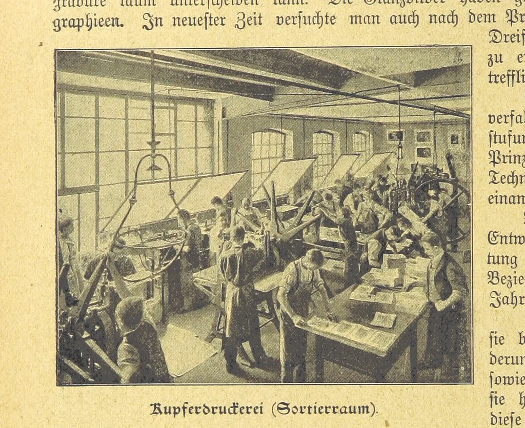An illustration from Hundert Jahre in Wort und Bild. Eine Kulturgeschichte des XIX. Jahrhunderts herausgegeben von Dr. S. Stefan. Mit 800 Text-Illustrationen, etc, 1899, leaf 354