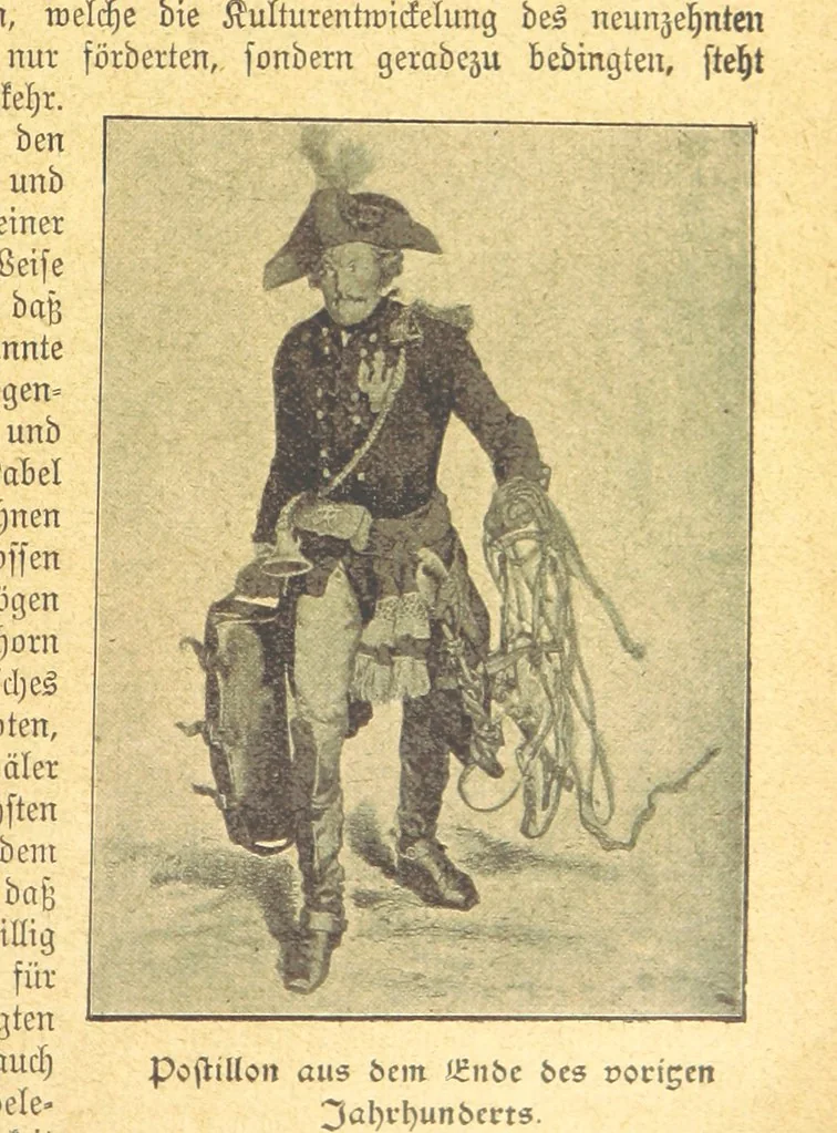 An illustration from Hundert Jahre in Wort und Bild. Eine Kulturgeschichte des XIX. Jahrhunderts herausgegeben von Dr. S. Stefan. Mit 800 Text-Illustrationen, etc, 1899, leaf 43