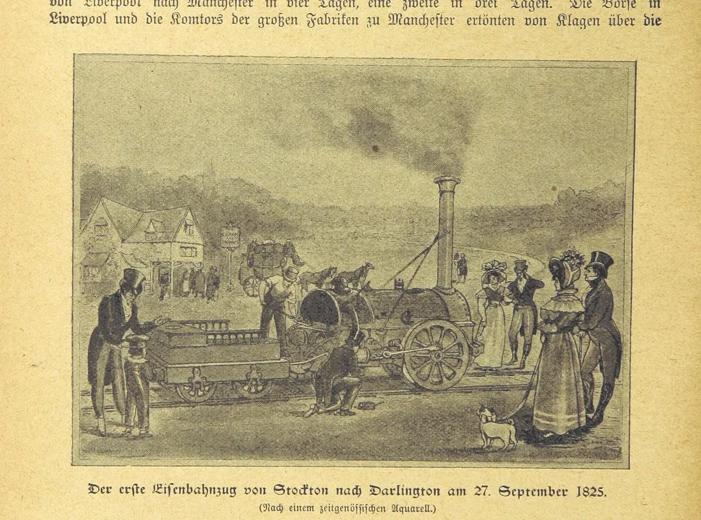 An illustration from Hundert Jahre in Wort und Bild. Eine Kulturgeschichte des XIX. Jahrhunderts herausgegeben von Dr. S. Stefan. Mit 800 Text-Illustrationen, etc, 1899, leaf 50
