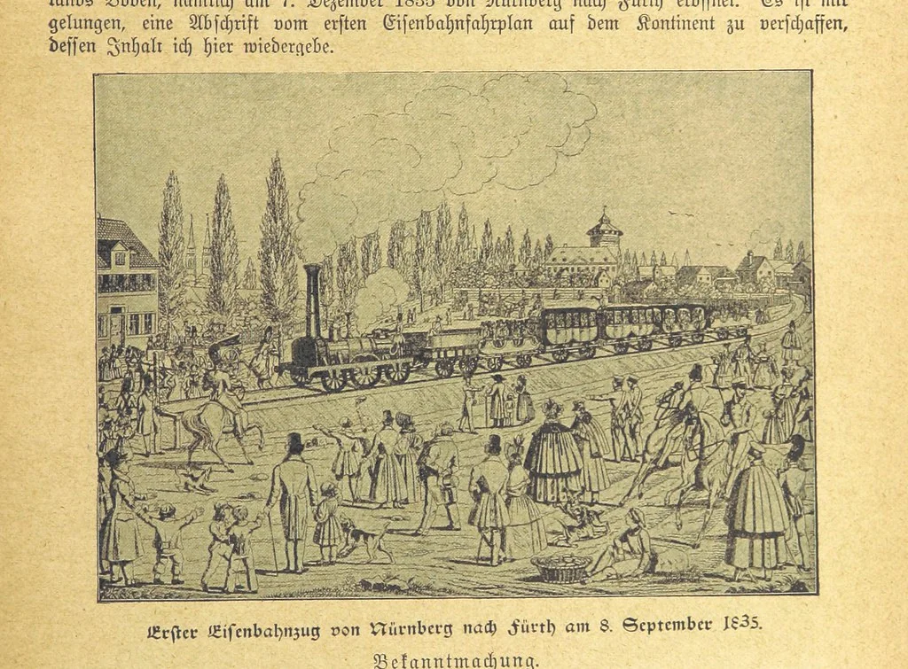 An illustration from Hundert Jahre in Wort und Bild. Eine Kulturgeschichte des XIX. Jahrhunderts herausgegeben von Dr. S. Stefan. Mit 800 Text-Illustrationen, etc, 1899, leaf 51