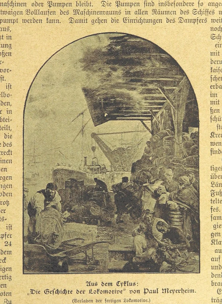 An illustration from Hundert Jahre in Wort und Bild. Eine Kulturgeschichte des XIX. Jahrhunderts herausgegeben von Dr. S. Stefan. Mit 800 Text-Illustrationen, etc, 1899, leaf 63