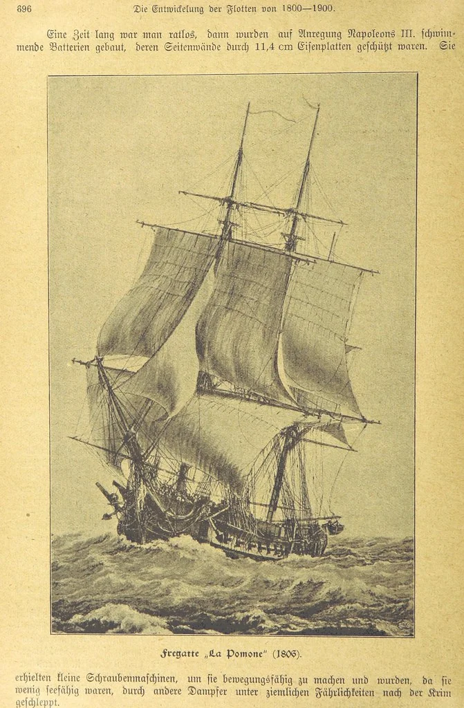 An illustration from Hundert Jahre in Wort und Bild. Eine Kulturgeschichte des XIX. Jahrhunderts herausgegeben von Dr. S. Stefan. Mit 800 Text-Illustrationen, etc, 1899, leaf 746