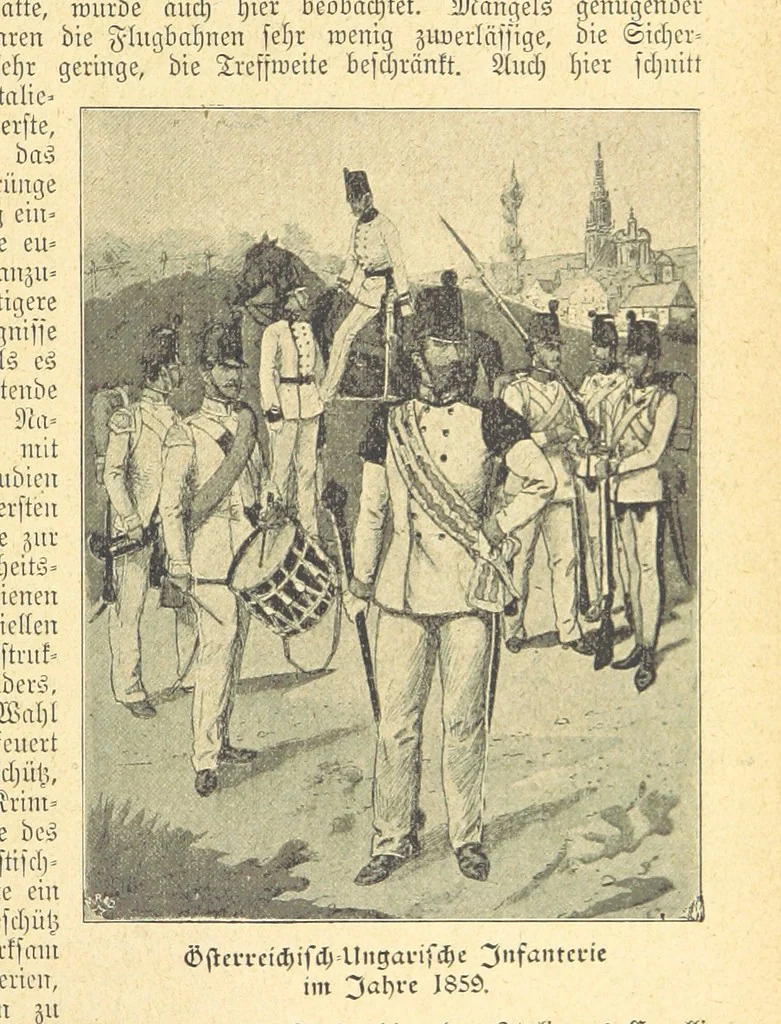 An illustration from Hundert Jahre in Wort und Bild. Eine Kulturgeschichte des XIX. Jahrhunderts herausgegeben von Dr. S. Stefan. Mit 800 Text-Illustrationen, etc, 1899, leaf 803