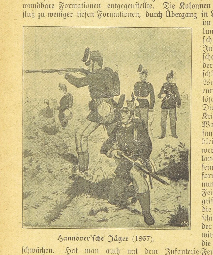 An illustration from Hundert Jahre in Wort und Bild. Eine Kulturgeschichte des XIX. Jahrhunderts herausgegeben von Dr. S. Stefan. Mit 800 Text-Illustrationen, etc, 1899, leaf 814
