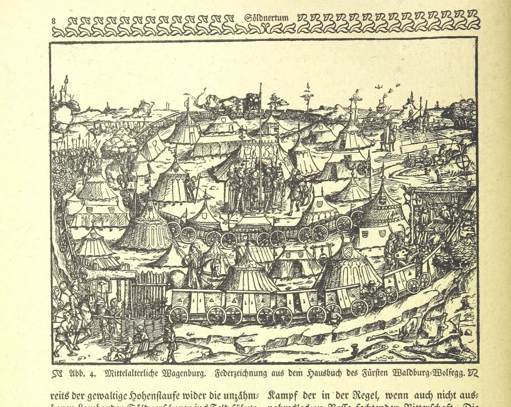 An illustration from Monographien zur deutschen Kulturgeschichte, herausgegeben von G. Steinhausen, 1899, leaf 10