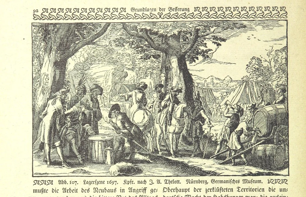 An illustration from Monographien zur deutschen Kulturgeschichte, herausgegeben von G. Steinhausen, 1899, leaf 104