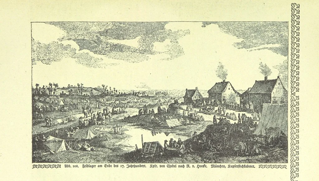 An illustration from Monographien zur deutschen Kulturgeschichte, herausgegeben von G. Steinhausen, 1899, leaf 105