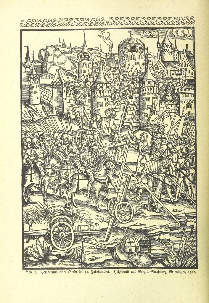 An illustration from Monographien zur deutschen Kulturgeschichte, herausgegeben von G. Steinhausen, 1899, leaf 12