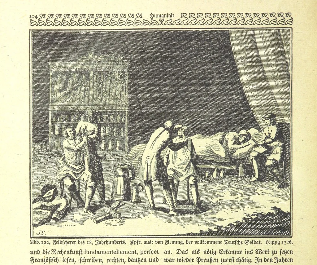 An illustration from Monographien zur deutschen Kulturgeschichte, herausgegeben von G. Steinhausen, 1899, leaf 120