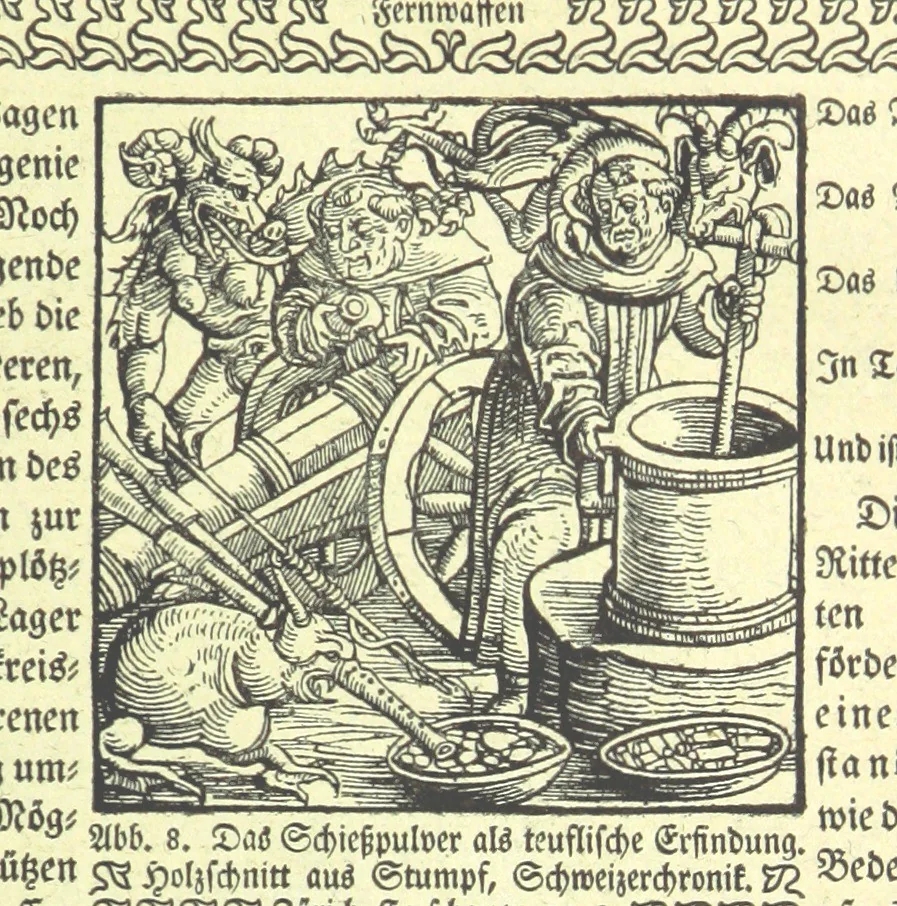 An illustration from Monographien zur deutschen Kulturgeschichte, herausgegeben von G. Steinhausen, 1899, leaf 13