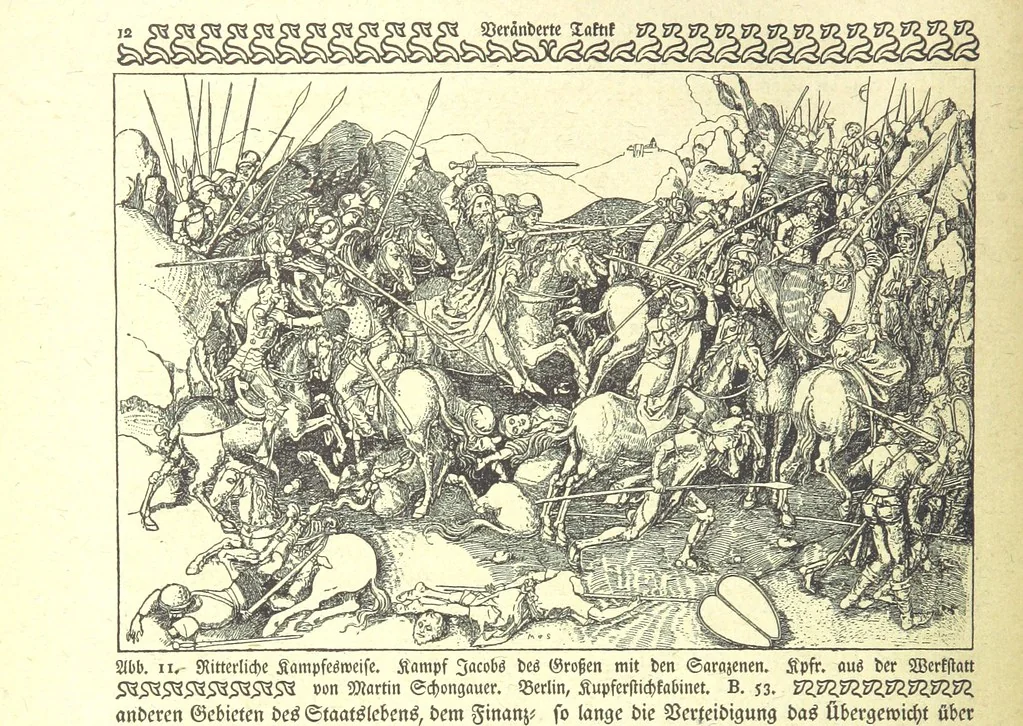 An illustration from Monographien zur deutschen Kulturgeschichte, herausgegeben von G. Steinhausen, 1899, leaf 14