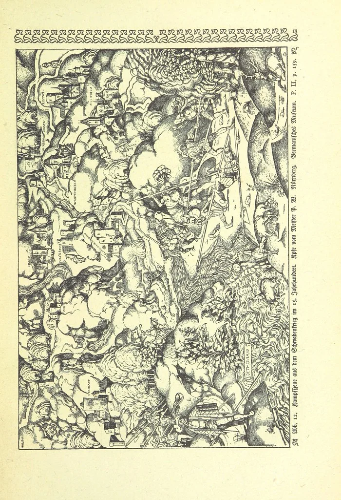 An illustration from Monographien zur deutschen Kulturgeschichte, herausgegeben von G. Steinhausen, 1899, leaf 15
