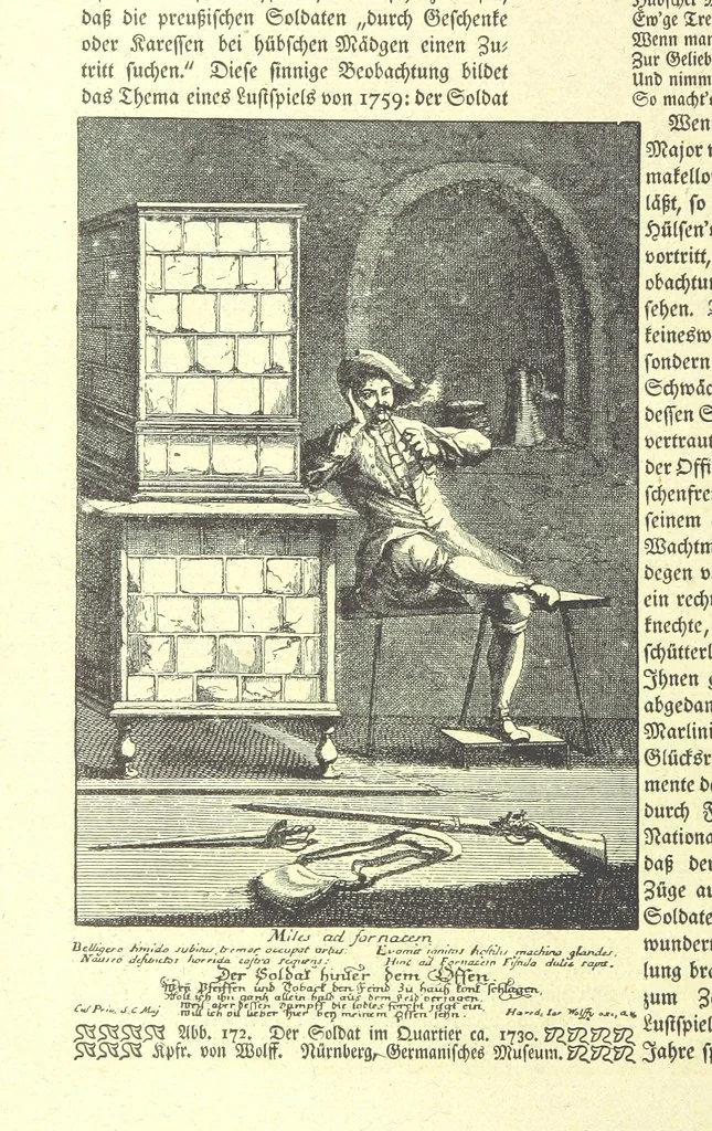 An illustration from Monographien zur deutschen Kulturgeschichte, herausgegeben von G. Steinhausen, 1899, leaf 168