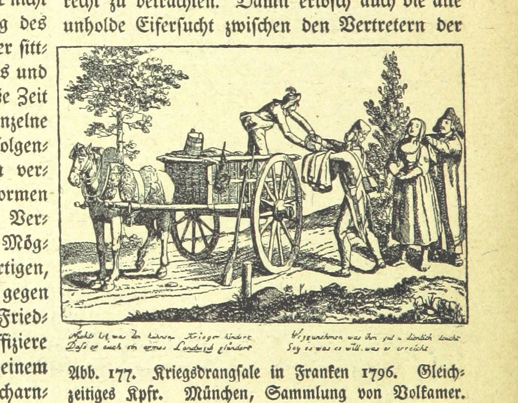 An illustration from Monographien zur deutschen Kulturgeschichte, herausgegeben von G. Steinhausen, 1899, leaf 174
