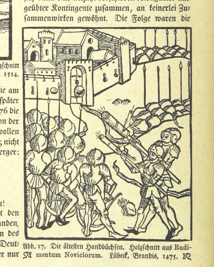 An illustration from Monographien zur deutschen Kulturgeschichte, herausgegeben von G. Steinhausen, 1899, leaf 18
