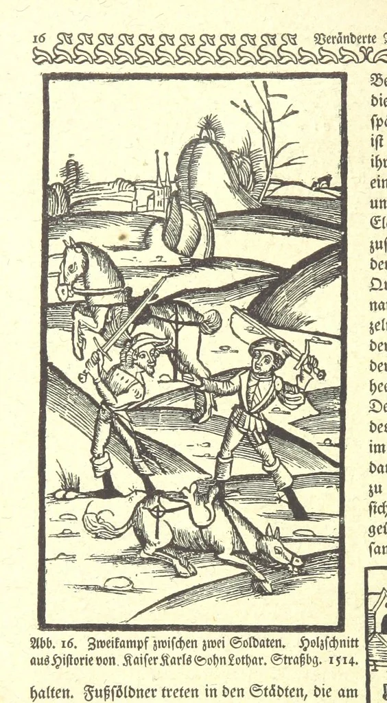 An illustration from Monographien zur deutschen Kulturgeschichte, herausgegeben von G. Steinhausen, 1899, leaf 18