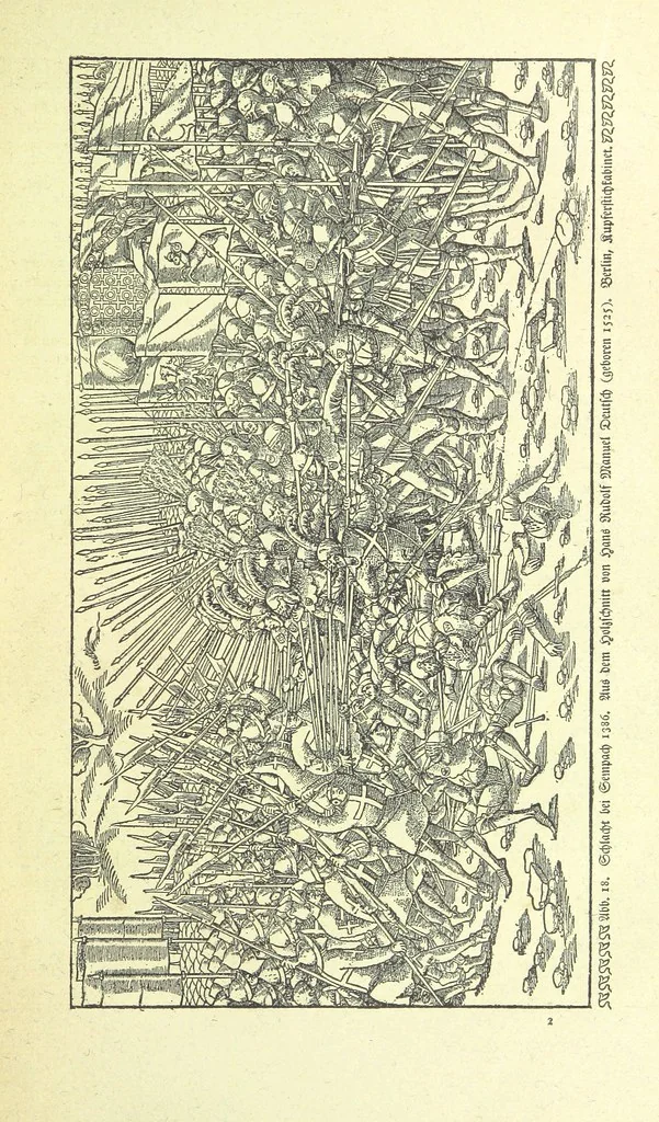 An illustration from Monographien zur deutschen Kulturgeschichte, herausgegeben von G. Steinhausen, 1899, leaf 19