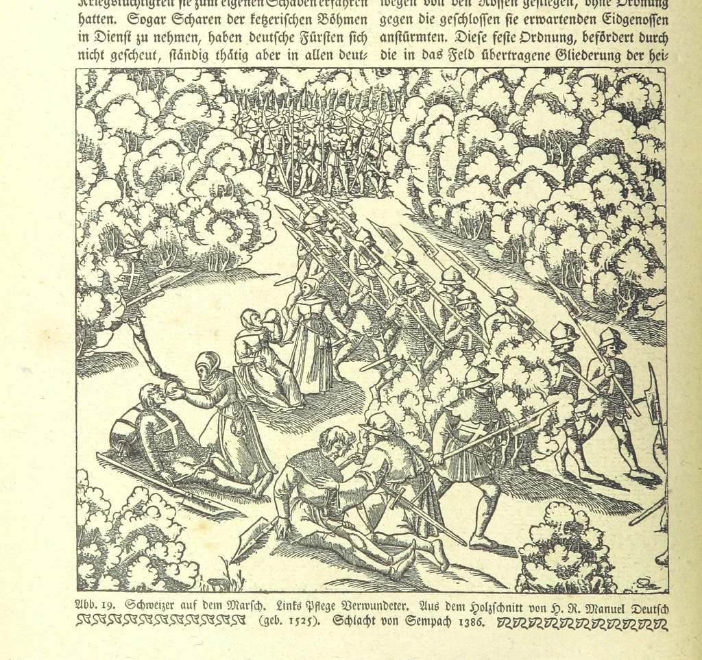 An illustration from Monographien zur deutschen Kulturgeschichte, herausgegeben von G. Steinhausen, 1899, leaf 20