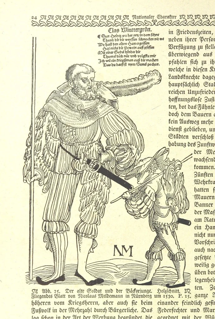 An illustration from Monographien zur deutschen Kulturgeschichte, herausgegeben von G. Steinhausen, 1899, leaf 28