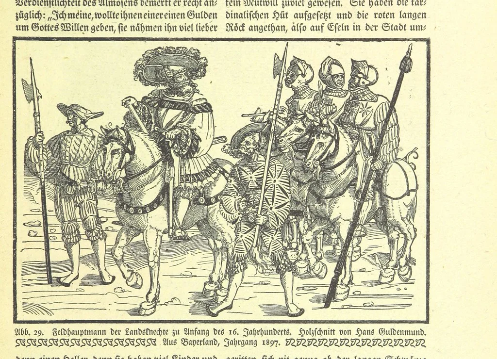 An illustration from Monographien zur deutschen Kulturgeschichte, herausgegeben von G. Steinhausen, 1899, leaf 31