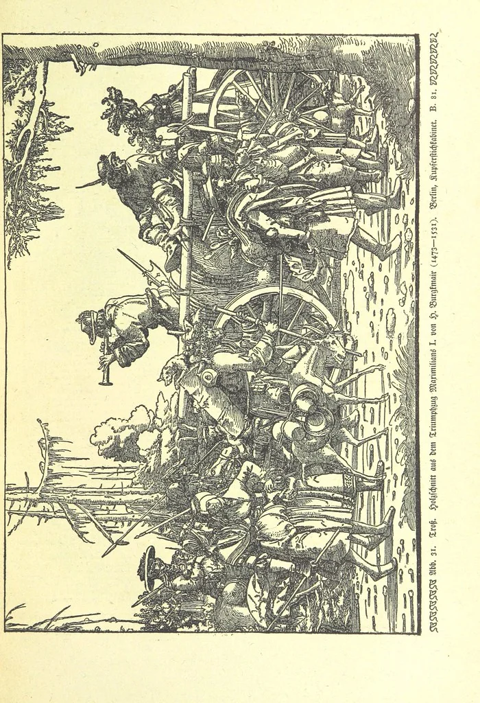 An illustration from Monographien zur deutschen Kulturgeschichte, herausgegeben von G. Steinhausen, 1899, leaf 33