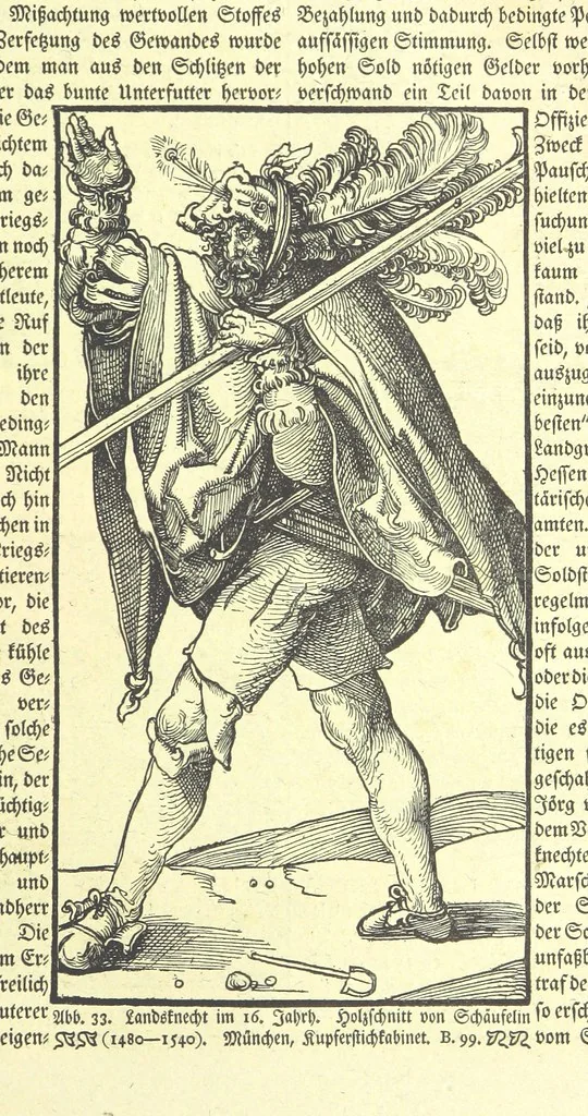 An illustration from Monographien zur deutschen Kulturgeschichte, herausgegeben von G. Steinhausen, 1899, leaf 35