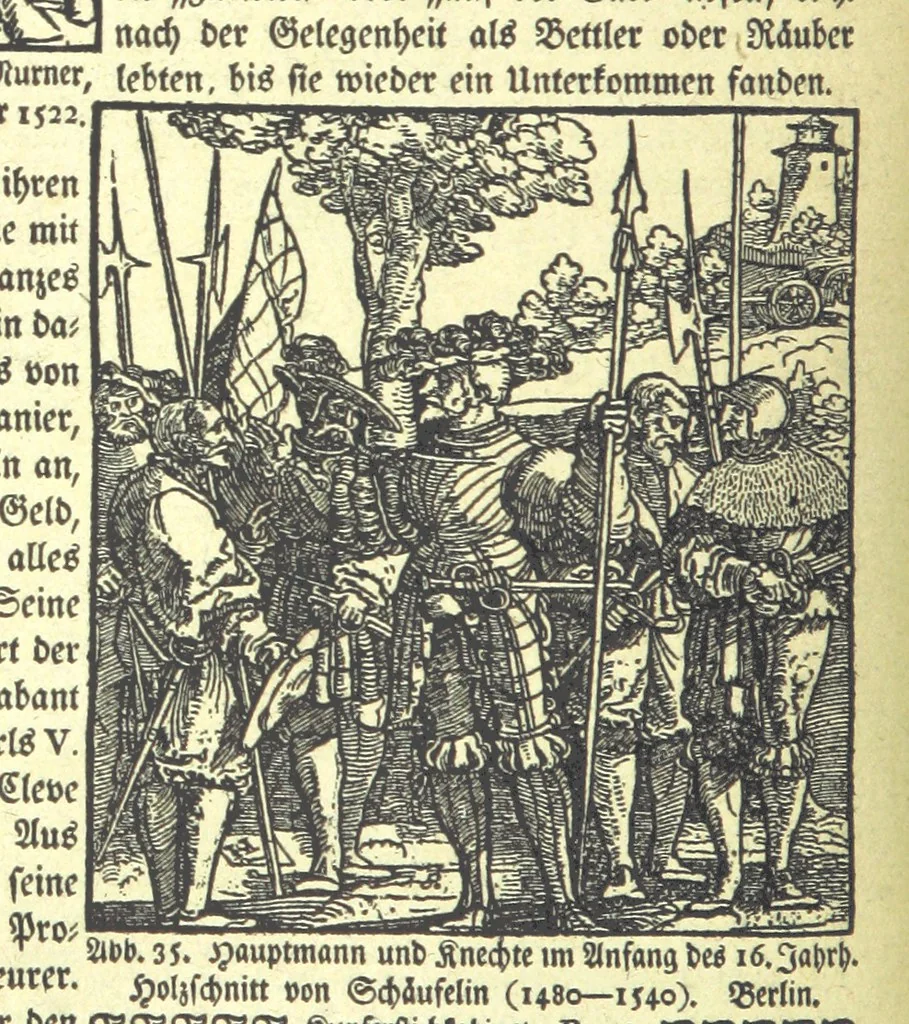 An illustration from Monographien zur deutschen Kulturgeschichte, herausgegeben von G. Steinhausen, 1899, leaf 36