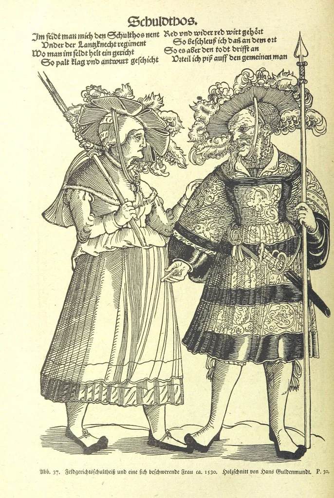 An illustration from Monographien zur deutschen Kulturgeschichte, herausgegeben von G. Steinhausen, 1899, leaf 38