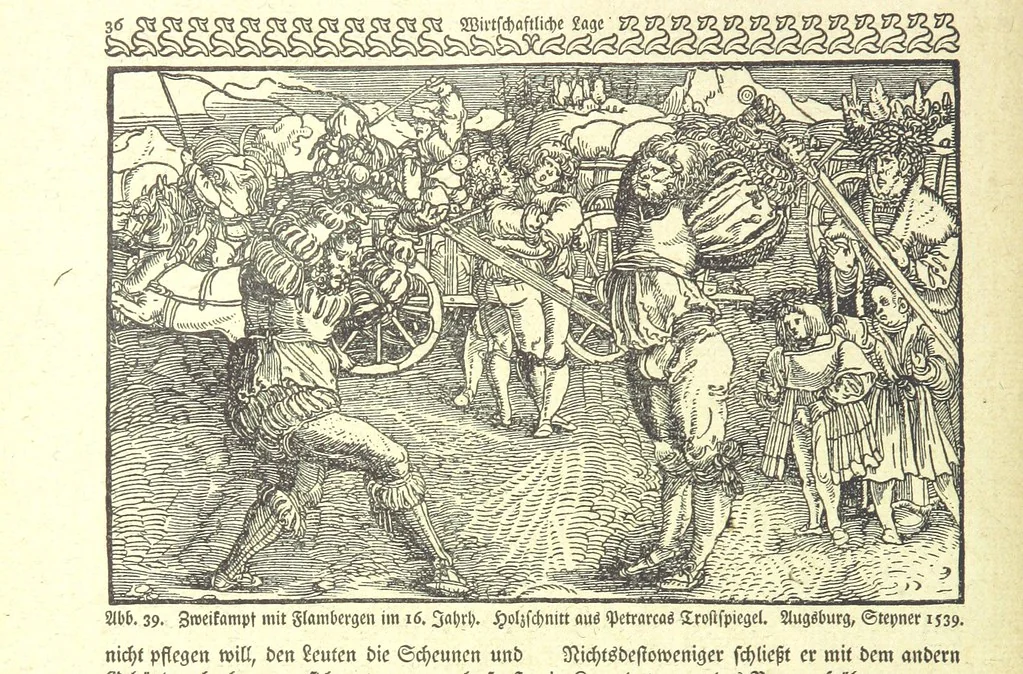 An illustration from Monographien zur deutschen Kulturgeschichte, herausgegeben von G. Steinhausen, 1899, leaf 40