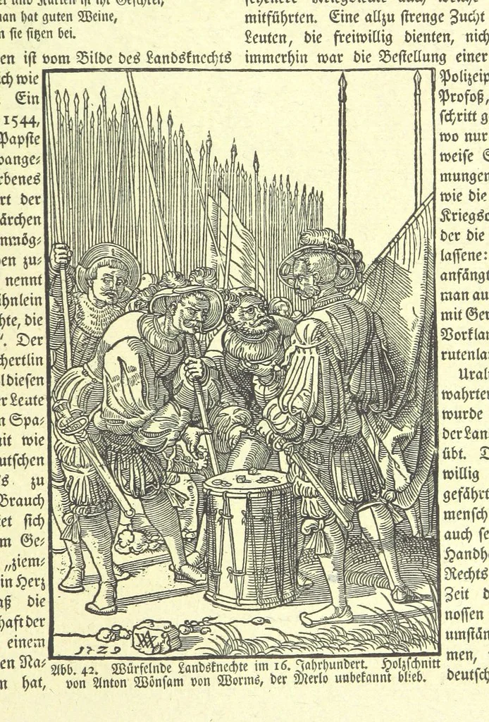 An illustration from Monographien zur deutschen Kulturgeschichte, herausgegeben von G. Steinhausen, 1899, leaf 43